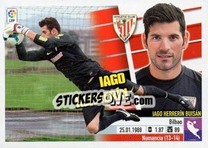 Sticker Iago Herrerin (2B) Colocas - Liga Spagnola 2013-2014 n. 80 - Colecciones ESTE