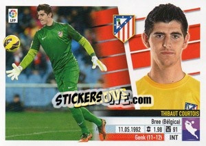 Sticker Courtois (1) - Liga Spagnola 2013-2014 n. 91 - Colecciones ESTE