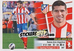 Sticker Insúa (6A) - Liga Spagnola 2013-2014 n. 96 - Colecciones ESTE