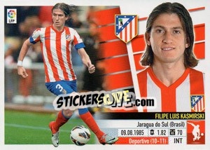 Sticker Filipe Luis (7) - Liga Spagnola 2013-2014 n. 98 - Colecciones ESTE