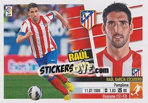 Figurina Raúl García (11A) - Liga Spagnola 2013-2014 - Colecciones ESTE