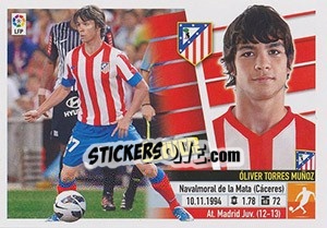 Sticker óliver Torres (11B) - Liga Spagnola 2013-2014 - Colecciones ESTE