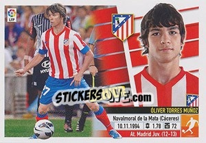 Cromo óliver Torres (11B) - Liga Spagnola 2013-2014 - Colecciones ESTE