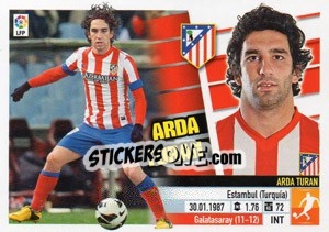 Sticker Arda Turan (13) - Liga Spagnola 2013-2014 n. 105 - Colecciones ESTE