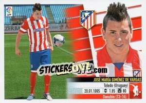Sticker José Giménez (3B) Colocas - Liga Spagnola 2013-2014 n. 110 - Colecciones ESTE