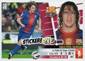 Sticker Puyol (4A) - Liga Spagnola 2013-2014 n. 125 - Colecciones ESTE