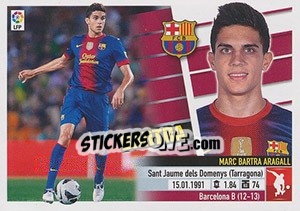 Sticker Bartra (4B) - Liga Spagnola 2013-2014 - Colecciones ESTE