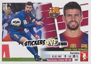Sticker Piqué (6) - Liga Spagnola 2013-2014 n. 128 - Colecciones ESTE