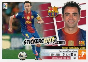 Sticker Xavi (10) - Liga Spagnola 2013-2014 n. 133 - Colecciones ESTE