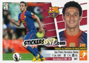 Sticker Thiago Alcántara (11B) - Liga Spagnola 2013-2014 - Colecciones ESTE