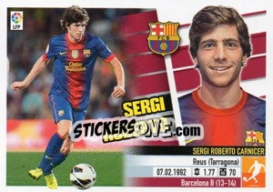 Sticker Sergi Roberto (13) - Liga Spagnola 2013-2014 - Colecciones ESTE