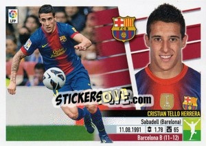 Sticker Cristian Tello (14B) - Liga Spagnola 2013-2014 n. 139 - Colecciones ESTE