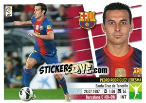 Sticker Pedro Rodríguez (15) - Liga Spagnola 2013-2014 n. 140 - Colecciones ESTE