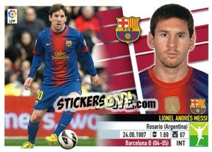 Sticker Messi (16) - Liga Spagnola 2013-2014 n. 141 - Colecciones ESTE