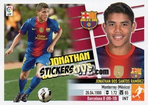 Sticker Jonathan Dos Santos (13B) Colocas - Liga Spagnola 2013-2014 - Colecciones ESTE