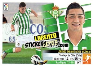 Sticker Lorenzo Reyes (8) - Liga Spagnola 2013-2014 n. 161 - Colecciones ESTE