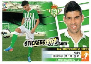 Sticker Juanfran (12) - Liga Spagnola 2013-2014 n. 166 - Colecciones ESTE