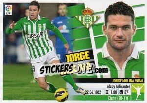 Sticker Jorge Molina (16) - Liga Spagnola 2013-2014 n. 170 - Colecciones ESTE