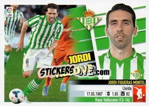 Sticker Jordi Figueras (5B) Colocas - Liga Spagnola 2013-2014 - Colecciones ESTE
