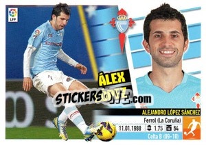 Sticker Álex López (11) - Liga Spagnola 2013-2014 n. 193 - Colecciones ESTE