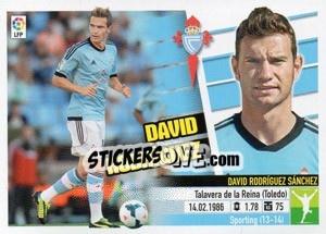 Sticker David Rodríguez (14B) Colocas - Liga Spagnola 2013-2014 n. 200 - Colecciones ESTE
