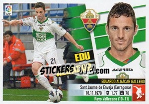 Sticker Edu Albácar (7) - Liga Spagnola 2013-2014 n. 217 - Colecciones ESTE
