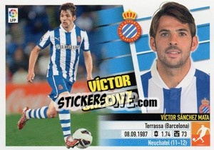 Sticker Víctor Sánchez (9) - Liga Spagnola 2013-2014 - Colecciones ESTE