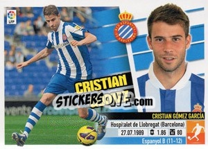 Sticker Cristian Gómez (11) - Liga Spagnola 2013-2014 n. 254 - Colecciones ESTE