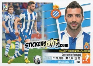 Sticker Simao (13) - Liga Spagnola 2013-2014 n. 256 - Colecciones ESTE