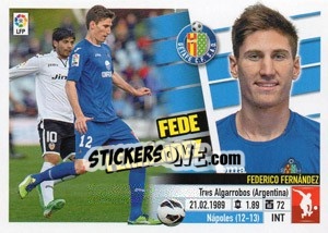 Sticker Fede Fernández (5B) - Liga Spagnola 2013-2014 n. 277 - Colecciones ESTE
