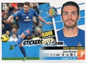 Sticker Xavi Torres (10) - Liga Spagnola 2013-2014 n. 282 - Colecciones ESTE