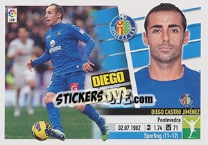 Sticker Diego Castro (14) - Liga Spagnola 2013-2014 n. 287 - Colecciones ESTE