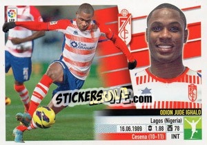 Sticker Ighalo (15) - Liga Spagnola 2013-2014 n. 317 - Colecciones ESTE
