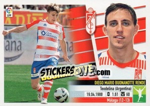 Sticker Buonanotte (16B) - Liga Spagnola 2013-2014 n. 319 - Colecciones ESTE