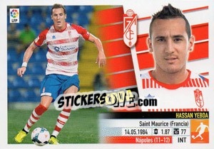 Sticker Yebda (12B) Colocas - Liga Spagnola 2013-2014 n. 322 - Colecciones ESTE