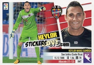 Sticker Keylor Navas (1) - Liga Spagnola 2013-2014 - Colecciones ESTE