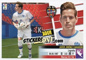 Sticker Javi Jiménez (2) - Liga Spagnola 2013-2014 n. 332 - Colecciones ESTE
