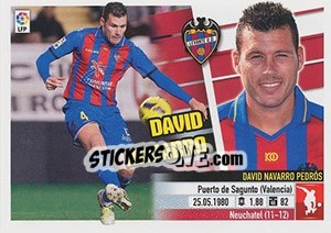 Sticker David Navarro (4) - Liga Spagnola 2013-2014 n. 335 - Colecciones ESTE