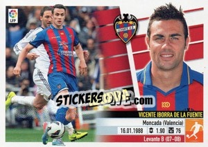 Sticker Iborra (9) - Liga Spagnola 2013-2014 n. 341 - Colecciones ESTE