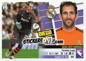 Sticker Diego López (2) - Liga Spagnola 2013-2014 - Colecciones ESTE