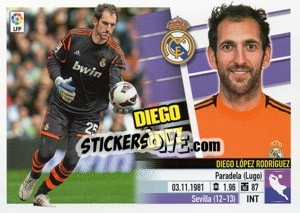 Cromo Diego López (2) - Liga Spagnola 2013-2014 n. 362 - Colecciones ESTE