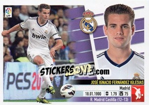 Sticker Nacho Fernández (3B) - Liga Spagnola 2013-2014 - Colecciones ESTE