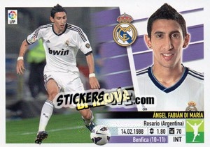 Sticker Di María (14A) - Liga Spagnola 2013-2014 n. 378 - Colecciones ESTE