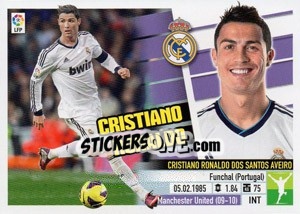 Sticker Cristiano Ronaldo (15) - Liga Spagnola 2013-2014 n. 380 - Colecciones ESTE