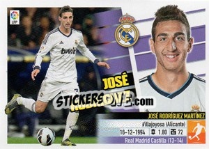 Cromo José Rodríguez (12B) Colocas - Liga Spagnola 2013-2014 n. 383 - Colecciones ESTE