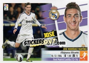 Sticker José Rodríguez (12B) Colocas - Liga Spagnola 2013-2014 - Colecciones ESTE