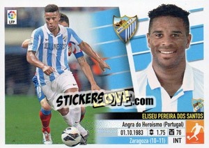 Sticker Eliseu (7) - Liga Spagnola 2013-2014 n. 399 - Colecciones ESTE