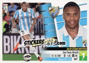 Sticker Baptista (14) - Liga Spagnola 2013-2014 n. 407 - Colecciones ESTE