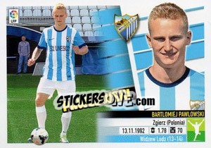 Cromo Pawlowski (14B) Colocas - Liga Spagnola 2013-2014 n. 412 - Colecciones ESTE