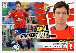 Sticker Unai García (7C) Colocas - Liga Spagnola 2013-2014 n. 442 - Colecciones ESTE